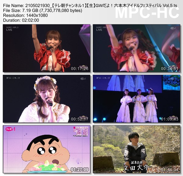 [TV-Variety] 六本木アイドルフェスティバル Vol.5 (TeleAsa Ch1 2021.05.02)