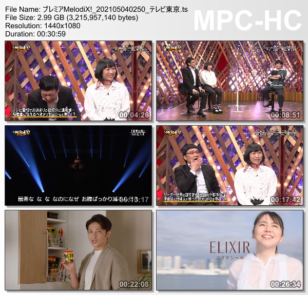 [TV-Variety] プレミアMelodiX! – 2021.05.03