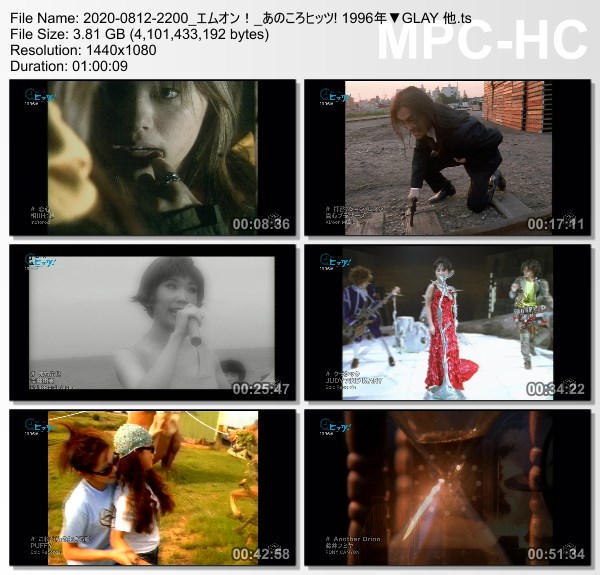 [TV-Variety] あのころヒッツ! 1996年 (2020.08.12)