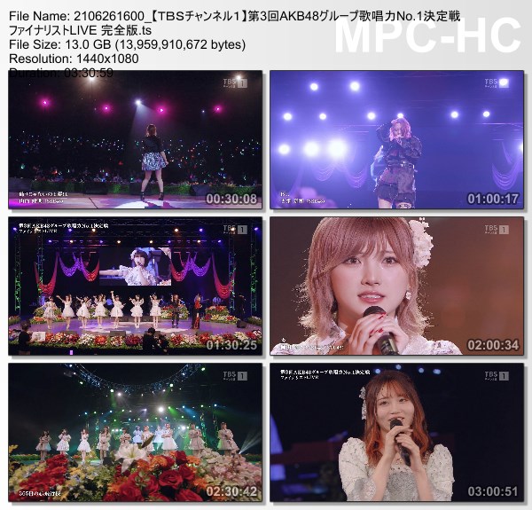 [TV-Variety] 第3回AKB48グループ歌唱力No.1決定戦 ファイナリストLIVE 完全版 – 2021.06.26