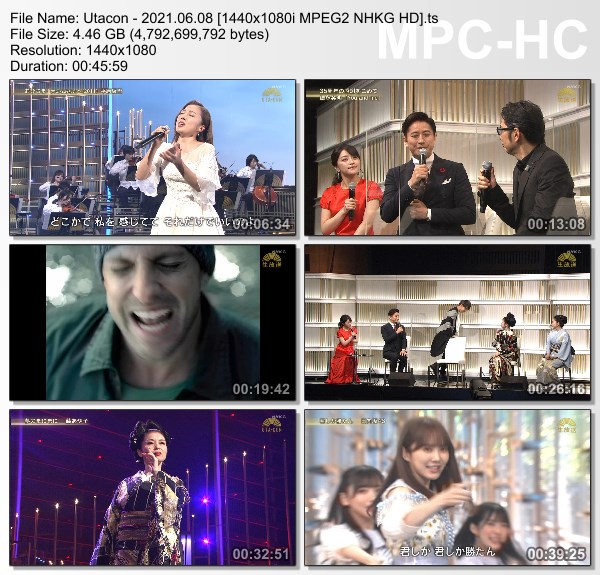 [TV-Variety] うたコン – 2021.06.08