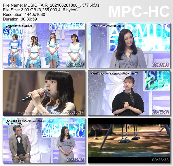 [TV-Variety] MUSIC FAIR – 2021.06.26