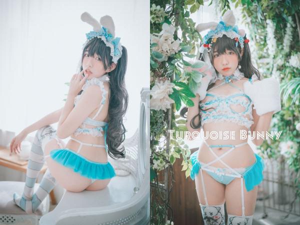 [Cosplay][DJAWA] Sonson 손손 – Turquoise Bunny