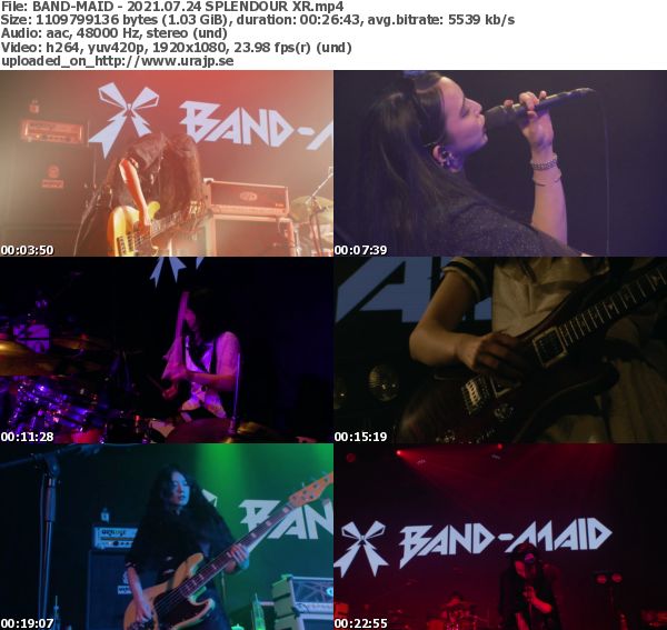 [TV-Variety] BAND-MAID – 2021.07.24 SPLENDOUR XR