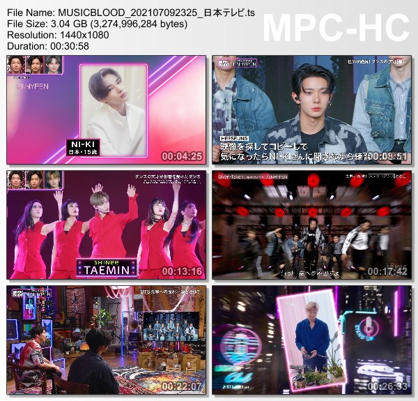 [TV-Variety] Music Blood – 2021.07.10 – ENHYPEN