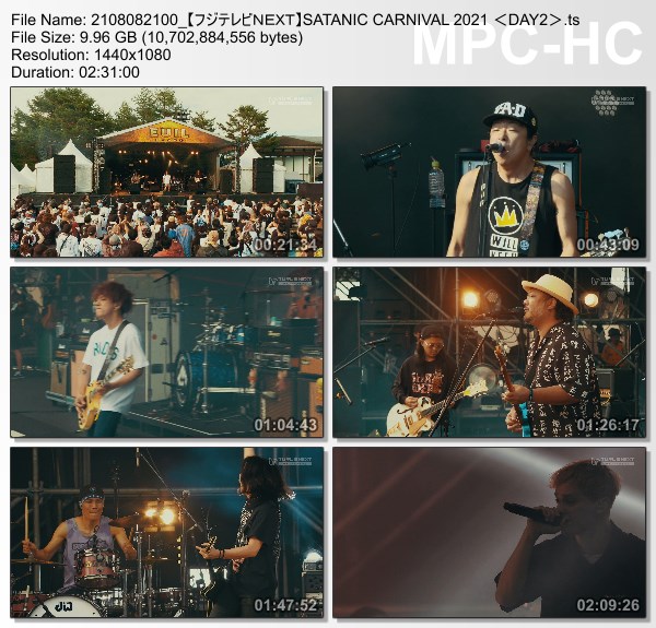 [TV-Variety] SATANIC CARNIVAL 2021 (FujiTV NEXT 2021.08.08)