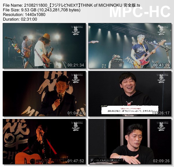 [TV-Variety] MICHINOKU – THINK of MICHINOKU (FujiTV NEXT 2021.08.21)