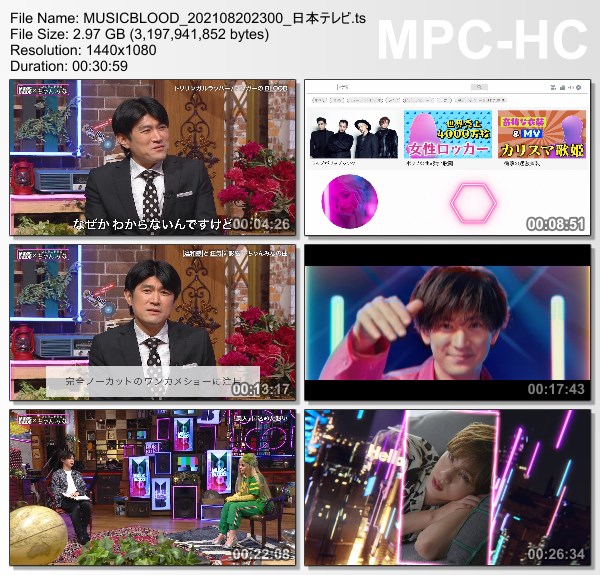 [TV-Variety] Music Blood – 2021.08.20 – Chanmina