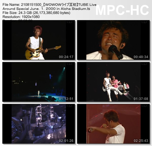 [TV-Variety] チューブ – TUBE Live Around Special June.1.2000 in Aloha Stadium (WOWOW Live 2021.08.15)