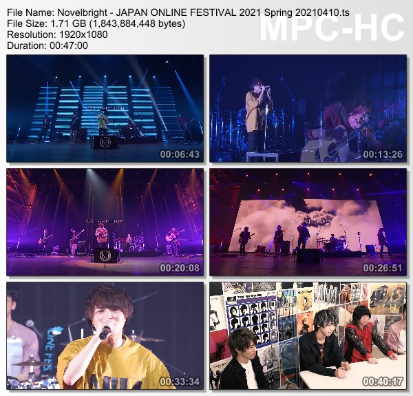 [TV-Variety] Novelbright – JAPAN ONLINE FESTIVAL 2021 Spring (2021.04.10)