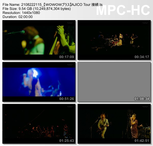 [TV-Variety] AJICO Tour 接続 (WOWOW Plus 2021.08.22)