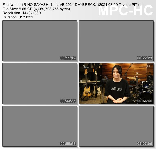 [TV-Variety] 鞘師里保 – RIHO SAYASHI 1st LIVE 2021 DAYBREAK