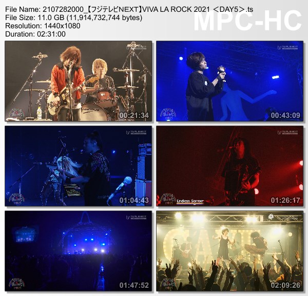 [TV-Variety] VIVA LA ROCK 2021 DAY5 (FujiTV NEXT 2021.07.28)
