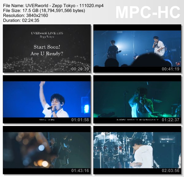 [TV-Variety] UVERworld LIVE 1105-Zepp Tokyo-
