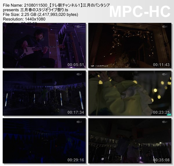 [TV-Variety] 三月のパンタシア presents 三月春のスタジオライブ祭り (TeleAsa Ch1 2021.08.01)