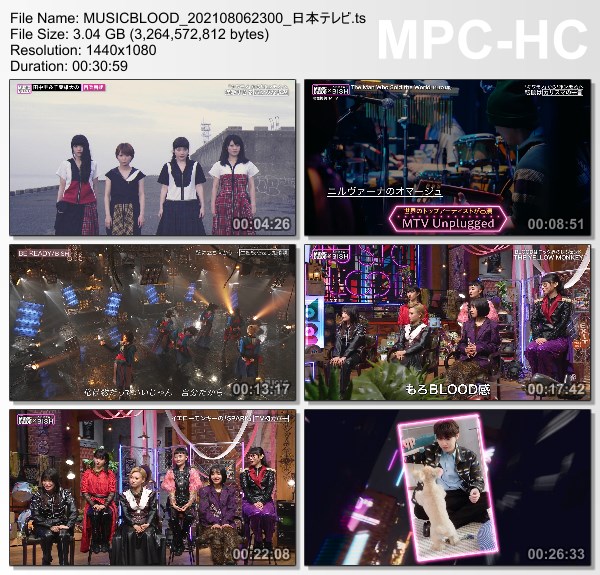 [TV-Variety] Music Blood – 2021.08.06 – BiSH