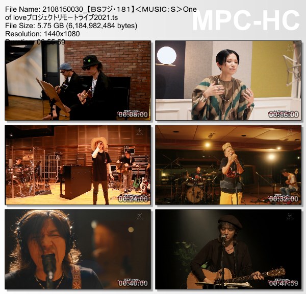 [TV-Variety] One of loveプロジェクトリモートライブ2021 (BS-Fuji 2021.08.15)