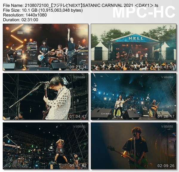 [TV-Variety] SATANIC CARNIVAL 2021 (FujiTV NEXT 2021.08.07)