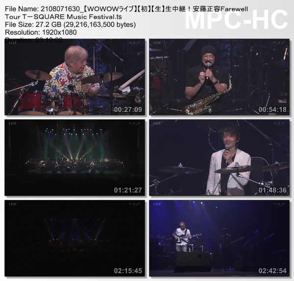 [TV-Variety] 安藤正容Farewell Tour T-SQUARE Music Festival (WOWOW Live 2021.08.07)