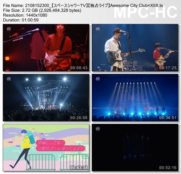 [TV-Variety] Awesome City Club – uP!!! SPECIAL LIVE HOLIC vol.31 Awesome City ClubxXIIX (SSTV HD 2021.08.15)
