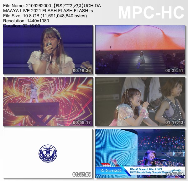 [TV-Variety] 内田真礼 – UCHIDA MAAYA LIVE 2021 FLASH FLASH FLASH (BS-Animax 2021.09.26)