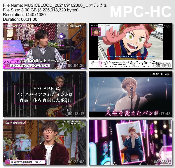 [TV-Variety] Music Blood – 2021.09.10 – BLUE ENCOUNT