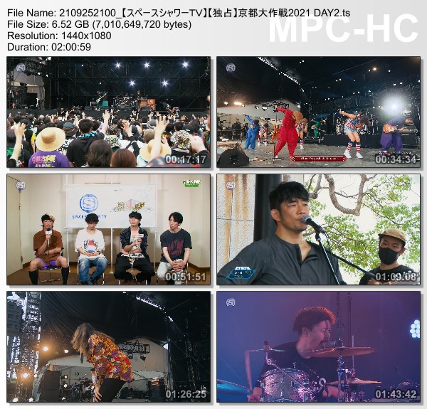 [TV-Variety] モンスターロックSPECIAL　京都大作戦2021 ～中止はもう勘弁してくだ祭（マジで）～ DAY2 (SSTV HD 2021.09.25)