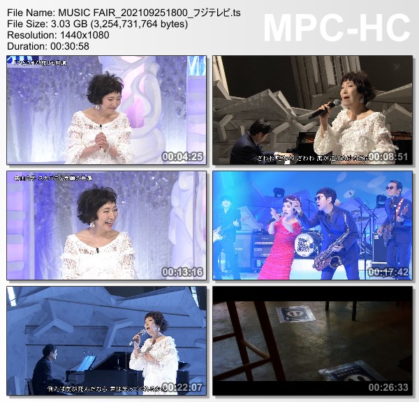 [TV-Variety] MUSIC FAIR – 2021.09.25