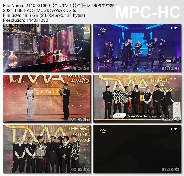 [TV-Variety] THE FACT MUSIC AWARDS (M-ON HD 2021.10.02)