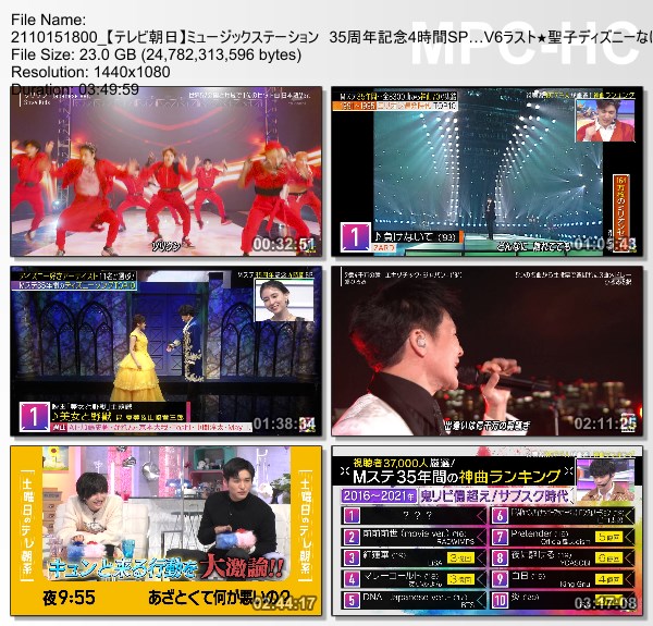 [TV-Variety] MUSIC STATION – 2021.10.15 – 35周年記念4時間SP