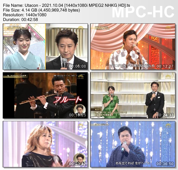 [TV-Variety] うたコン – 2021.10.04