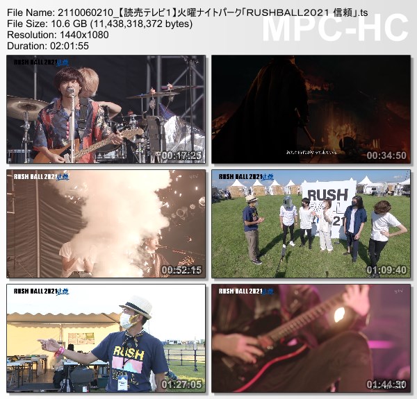 [TV-Variety] RUSH BALL 2021 (Yomiuri TV 2021.10.06)