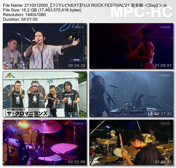[TV-Variety] FUJI ROCK FESTIVAL’21 完全版 (FujiTV NEXT 2021.10.01)