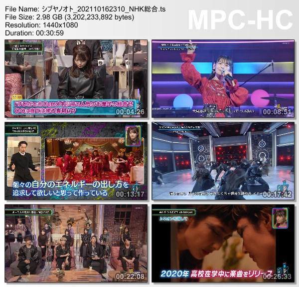 [TV-Variety] シブヤノオト – 2021.10.16