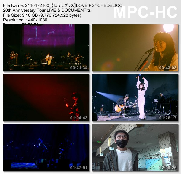 [TV-Variety] LOVE PSYCHEDELICO 20th Anniversary Tour LIVE & DOCUMENT (NTV+ HD 2021.10.17)