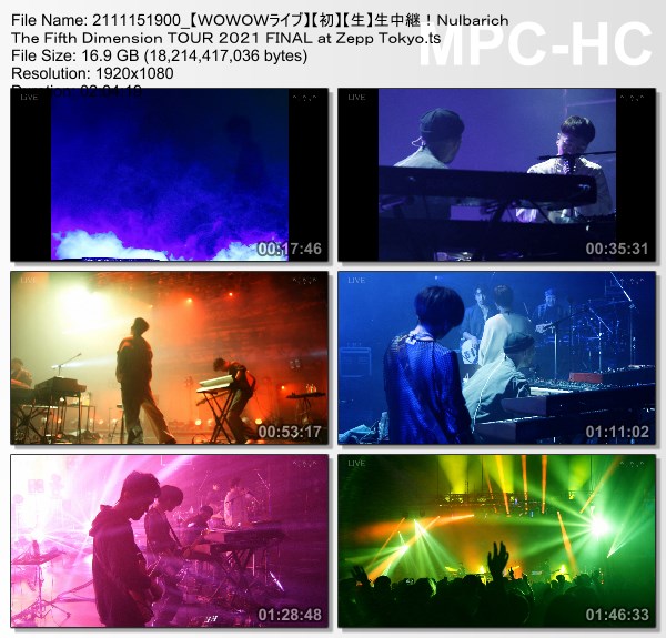 [TV-Variety] Nulbarich The Fifth Dimension TOUR 2021 FINAL at Zepp Tokyo (WOWOW Live 2021.11.15)