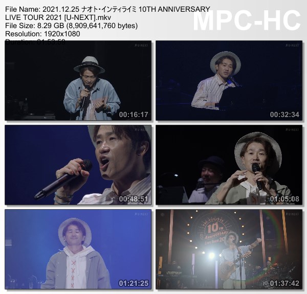 [TV-Variety] ナオト・インティライミ – NAOTO INTI RAYMI 10TH ANNIVERSARY LIVE TOUR 2021 (U-NEXT 2021.12.25)