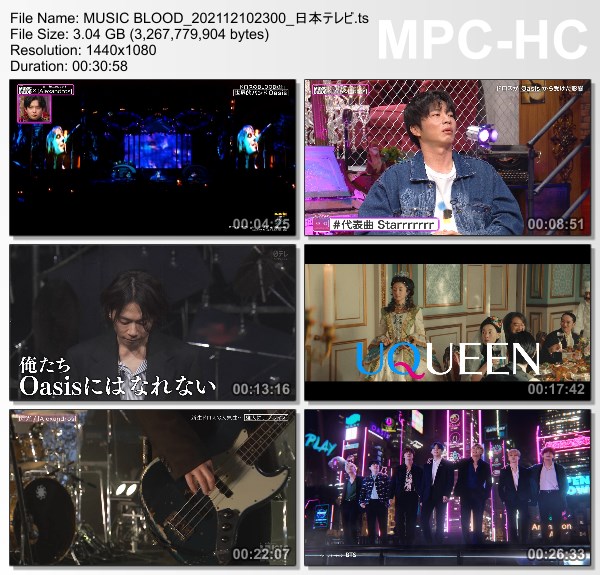 [TV-Variety] Music Blood – 2021.12.10 – [Alexandros]