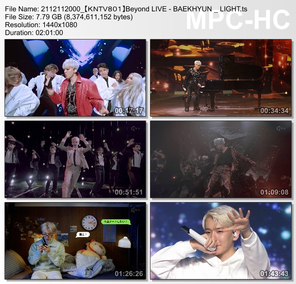 [TV-Variety] 백현 – Beyond LIVE – BAEKHYUN : LIGHT (KNTV801 2021.12.11)