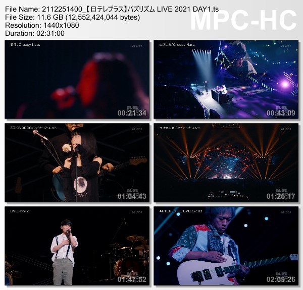 [TV-Variety] バズリズム LIVE 2021 DAY1 (NTV+ HD 2021.12.25)