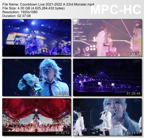 [TV-Variety] 浜崎あゆみ – Countdown Live 2021-2022 A 23rd Monster (2021.12.31)