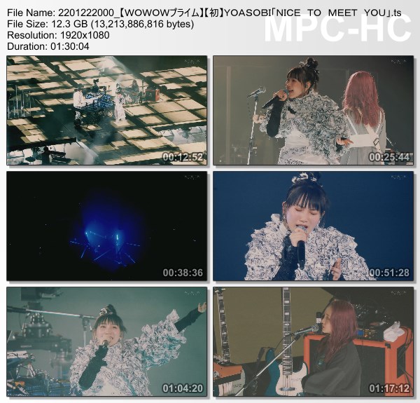 [TV-Variety] YOASOBI – NICE TO MEET YOU (WOWOW Prime 2022.01.22)