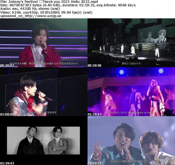 [TV-Variety] ジャニーズ事務所 – Johnny’s Festival ～Thank you 2021 Hello 2022