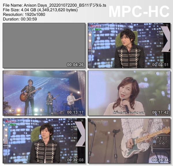 [TV-Variety] Anison Days – 2022.01.07 – #233 藤巻亮太