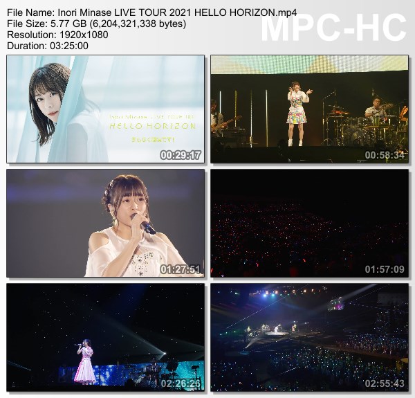 [TV-Variety] 水瀬いのり – Inori Minase LIVE TOUR 2021 HELLO HORIZON 横浜アリーナ公演 [2021.11.07]