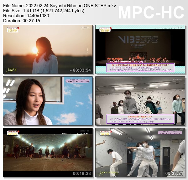 [TV-Variety] 鞘師里保のONE STEP (2022.02.24)
