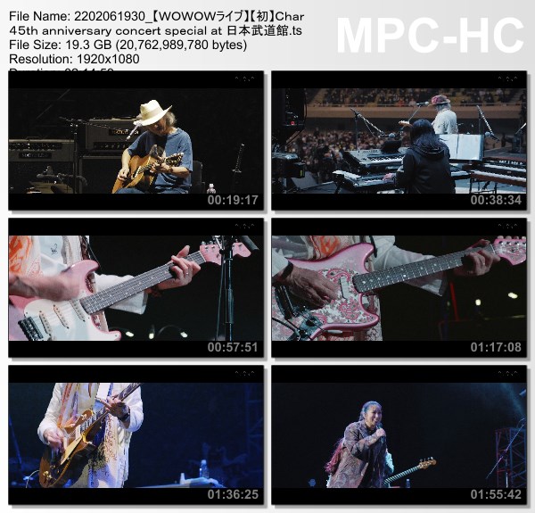 [TV-Variety] Char 45th anniversary concert special at 日本武道館 (WOWOW Live 2022.02.06)