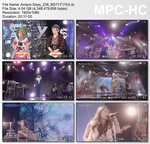 [TV-Variety] Anison Days – 2022.02.11 – #238 Song Collection vol.38