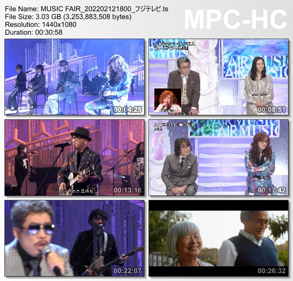 [TV-Variety] MUSIC FAIR – 2022.02.12