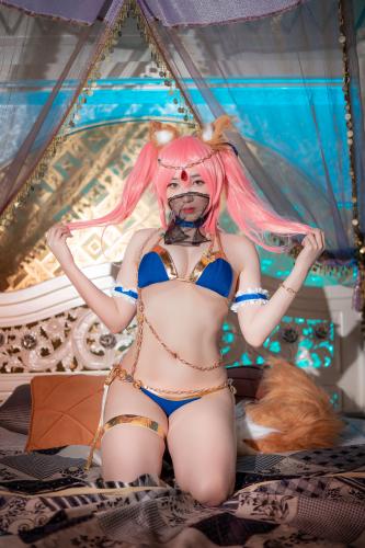 [CreamSoda] Bambi – Cosplay Tamamo + Kama (FGO)